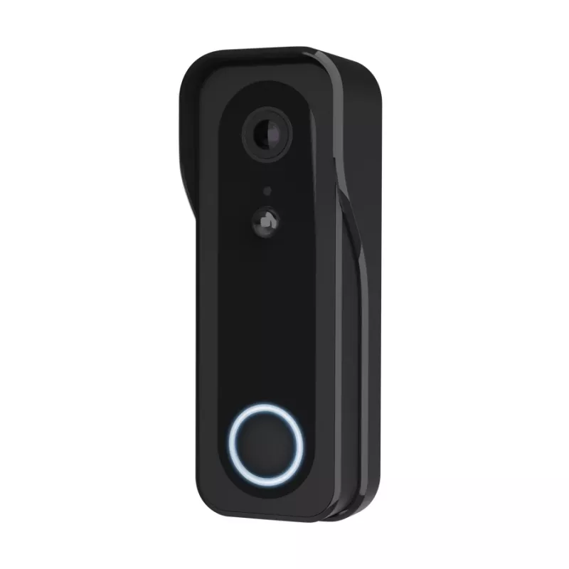 Vaizdo durų skambutis TRUST DOORCAM-3000 juodas, 3 MP, Wi-Fi 2,4 GHz, MicroSD iki 256 GB, baterija/USB (8–24 V)