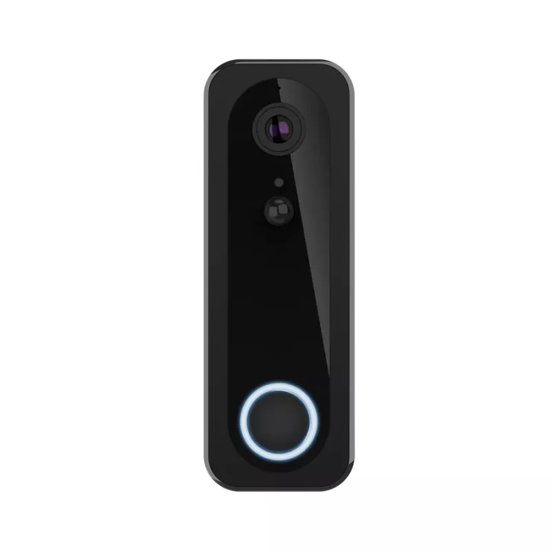 Vaizdo durų skambutis TRUST DOORCAM-3000 juodas, 3 MP, Wi-Fi 2,4 GHz, MicroSD iki 256 GB, baterija/USB (8–24 V)