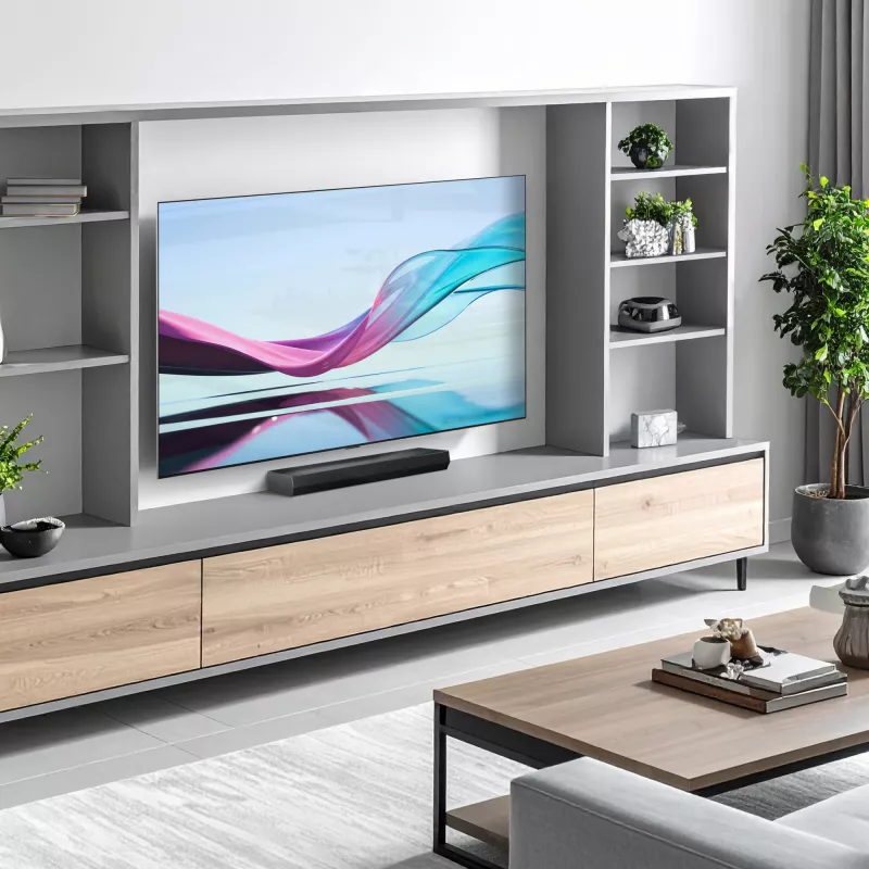 LG S20A garso juosta 2.0 kanalų, 50 W, Bluetooth SBC/AAC, laidinis ir belaidis, juoda, 650×99×63 mm