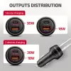 Automobilinis įkroviklis AXAGON PWC-PQ48, 48W, USB-C (PD3.0) + USB-A (QC4+), įėjimas 12–24V, juodas