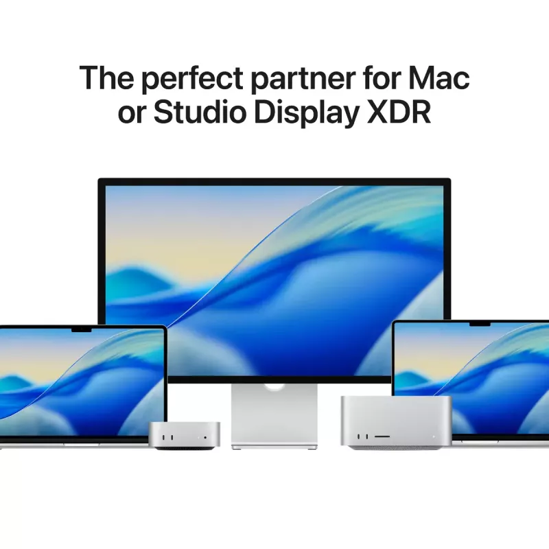 Monitorius Apple Studio Display 27 colių (68,6 cm) 5K Ultra HD LED, Nano-texture stiklas, VESA tvirtinimo adapteris, Sidabrinis