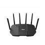 Stalininis maršrutizatorius ASUS RT-BE90U BE9400 AiMesh — Triju juostų Wi‑Fi 7 (2,4/5/6 GHz), 9400 Mbps, 2,5 Gigabit Ethernet, 4× RJ‑45 LAN, USB, juodas
