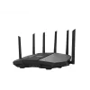 Stalininis maršrutizatorius ASUS RT-BE90U BE9400 AiMesh — Triju juostų Wi‑Fi 7 (2,4/5/6 GHz), 9400 Mbps, 2,5 Gigabit Ethernet, 4× RJ‑45 LAN, USB, juodas
