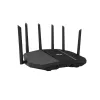 Stalininis maršrutizatorius ASUS RT-BE90U BE9400 AiMesh — Triju juostų Wi‑Fi 7 (2,4/5/6 GHz), 9400 Mbps, 2,5 Gigabit Ethernet, 4× RJ‑45 LAN, USB, juodas