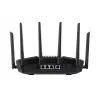 Stalininis maršrutizatorius ASUS RT-BE90U BE9400 AiMesh — Triju juostų Wi‑Fi 7 (2,4/5/6 GHz), 9400 Mbps, 2,5 Gigabit Ethernet, 4× RJ‑45 LAN, USB, juodas