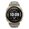 Išmanusis laikrodis Amazfit T-rex 3 Pro 44 mm, 1,32 col. AMOLED 466×466, 16 GB, 64 MB RAM, GPS, Wi‑Fi, atsparus vandeniui 45 m, auksinis korpusas, pilka silikoninė juosta