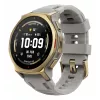 Išmanusis laikrodis Amazfit T-rex 3 Pro 44 mm, 1,32 col. AMOLED 466×466, 16 GB, 64 MB RAM, GPS, Wi‑Fi, atsparus vandeniui 45 m, auksinis korpusas, pilka silikoninė juosta