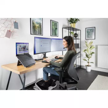 Kensington SoleMate Comfort pakojinė su SmartFit sistema, juoda, pilka, 0–20°, 117 mm, 546 mm, 355 mm, 8,9 cm