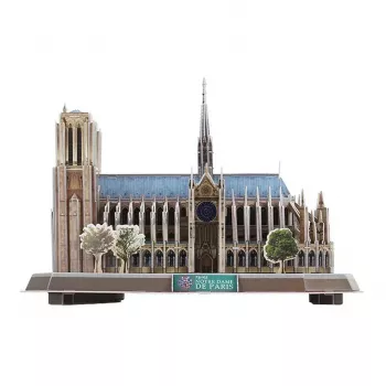 3D dėlionė CubicFun Notre Dame (Šviesos) DA-20509 – lengvas apšviestas modelis