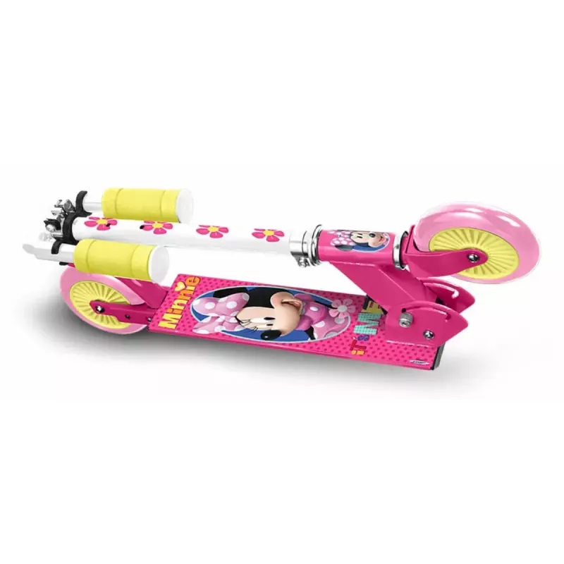 Paspirtukas vaikams Pulio STAMP 2-Wheel Minnie – dviračio tipo dviratis paspirtukas, kompaktiškas dizainas