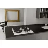 Whirlpool AKT 625/WH įmontuojama dujinė kaitlentė, 60 cm, 4 zonos, juoda/balta