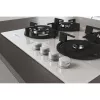 Whirlpool AKT 625/WH įmontuojama dujinė kaitlentė, 60 cm, 4 zonos, juoda/balta