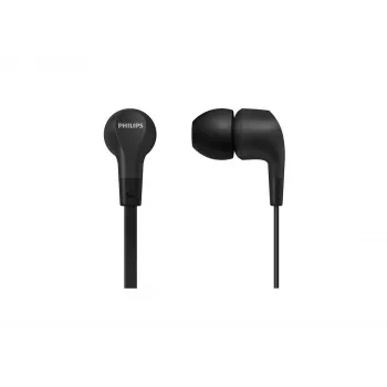 Laidinė ausinė Philips TAE1105BK/00 — juoda, intraauralinė, 1.2 m laidas, 14.7 g