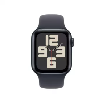 Išmanusis laikrodis Apple Watch SE GPS + Cellular 40 mm vidurnakčio aliuminio korpusas su vidurnakčio sportine juostele - S/M