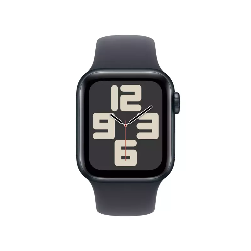 Išmanusis laikrodis Apple Watch SE GPS + Cellular 40 mm vidurnakčio aliuminio korpusas su vidurnakčio sportine juostele - S/M