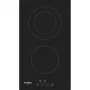 Whirlpool WRD 6030 B juoda įmontuojama 30 cm keraminė kaitlentė 2 zonos