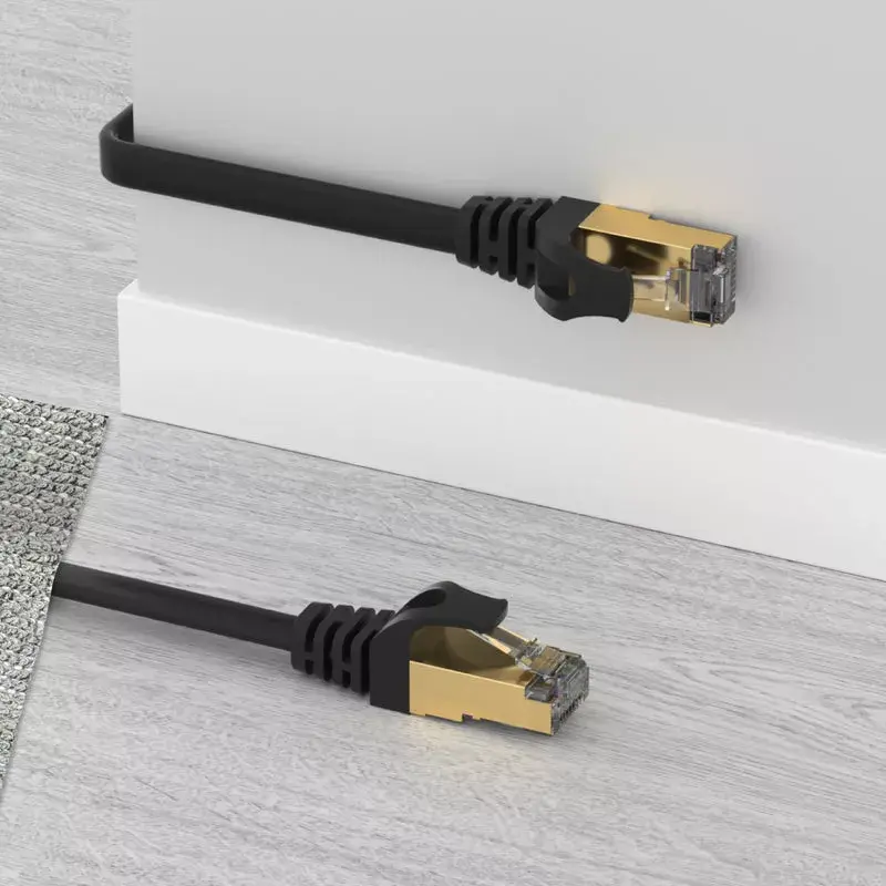 Tinklo kabelis UNITEK C1897BK-3M RJ-45 Cat7 3m Juodas