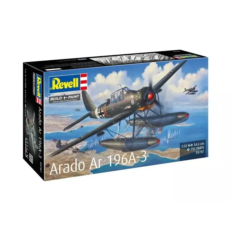 Plastikinis modelis REVELL ARADO AR 196A-3 jūrinis lėktuvas, 1:32 mastelio rinkinys