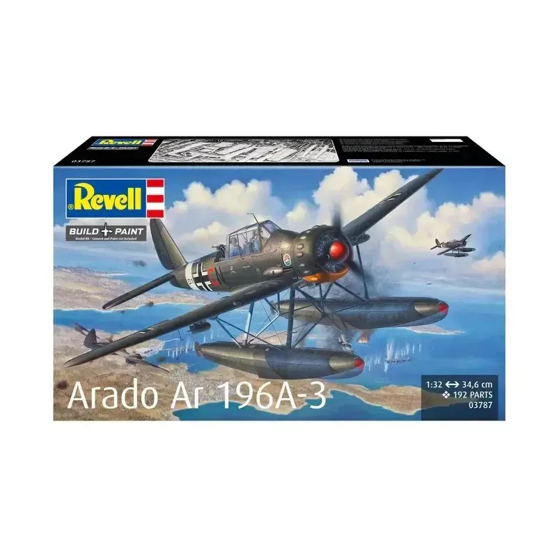 Plastikinis modelis REVELL ARADO AR 196A-3 jūrinis lėktuvas, 1:32 mastelio rinkinys