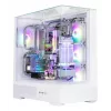 PC korpusas Zalman P40 Prism Plus White Midi Tower