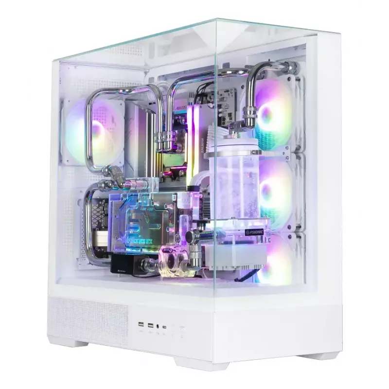 PC korpusas Zalman P40 Prism Plus White Midi Tower