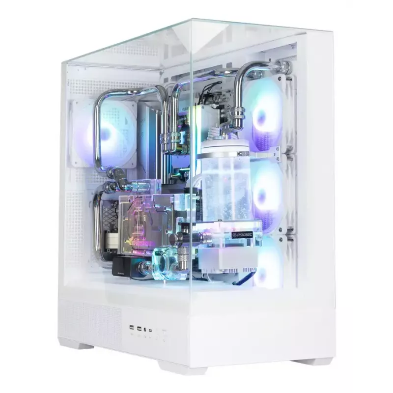 PC korpusas Zalman P40 Prism Plus White Midi Tower