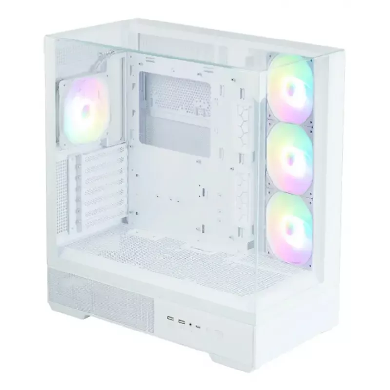 PC korpusas Zalman P40 Prism Plus White Midi Tower