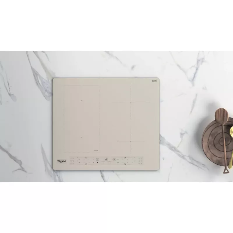 Whirlpool WLB6860NE/S Sidabrinė įmontuojama zoninė indukcinė kaitlentė 4 zonos