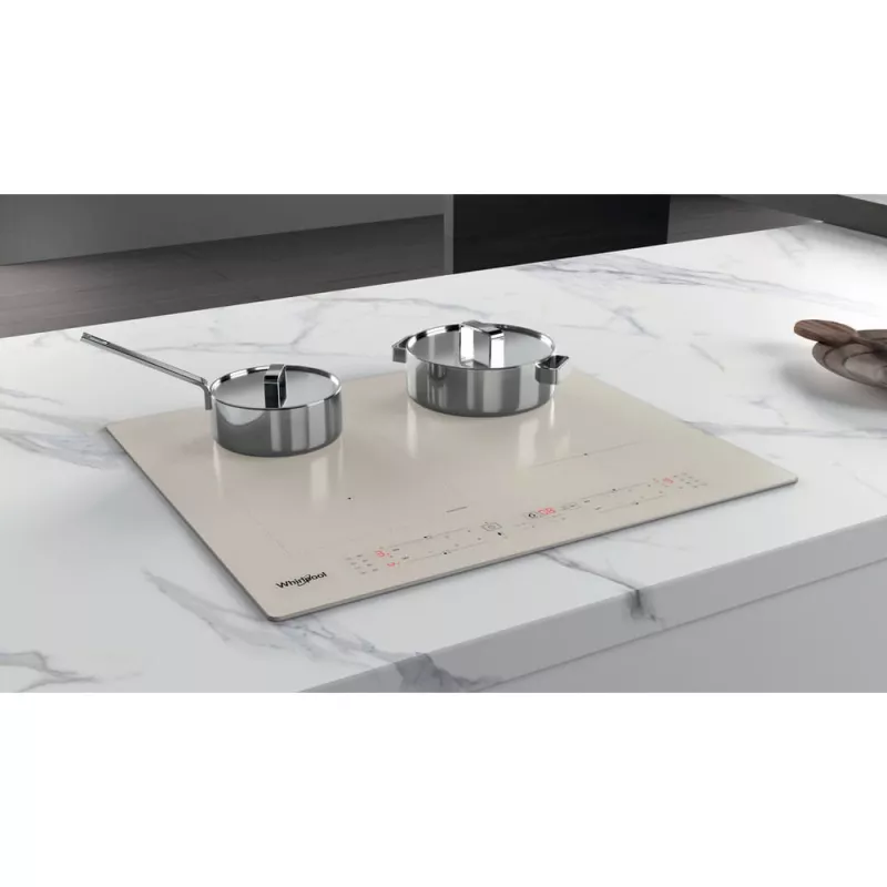 Whirlpool WLB6860NE/S Sidabrinė įmontuojama zoninė indukcinė kaitlentė 4 zonos