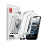 Grūdinto stiklo apsauginis stikliukas Crong EasyShield 2 vnt. komplektas, visiškai lipnus, iPhone 16e / iPhone 14 / iPhone 13 / iPhone 13 Pro, aliumosilikatinis, blizgus