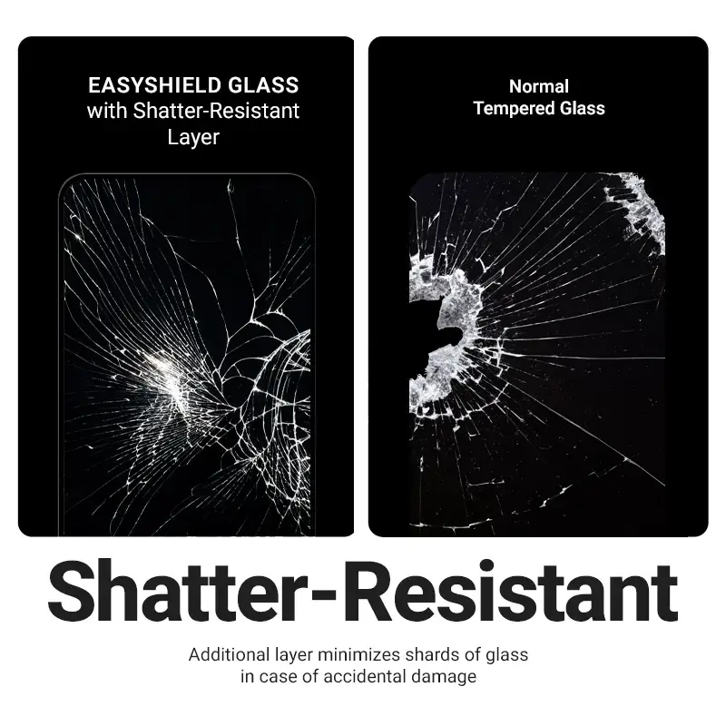 Grūdinto stiklo apsauginis stikliukas Crong EasyShield 2 vnt. paketas, skirtas iPhone 17 / 17 Pro / 16 Pro, aliumosilikatinis, blizgus
