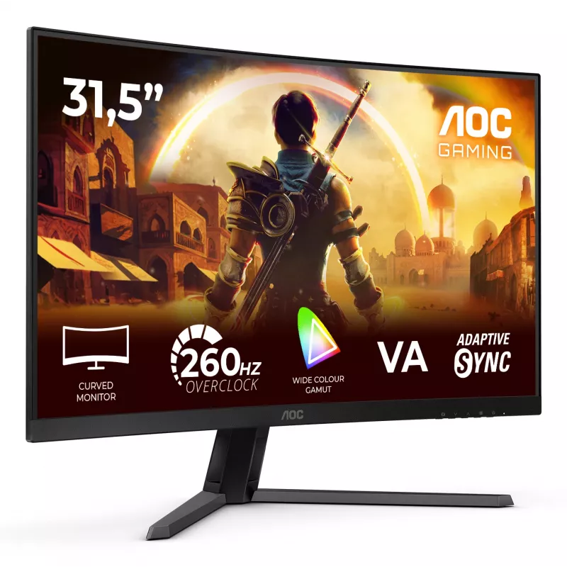AOC G4 C32G42ZE žaidimų monitorius 80 cm (31.5 colio) 1920 x 1080 pikselių Full HD LED juodas, raudonas