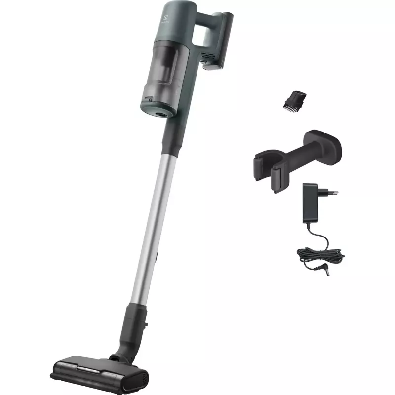 Electrolux EP61CB21OG 2-in-1 belaidis dulkių siurblys sausam valymui, baterija, be maišelio, 0,6 l, 85 W, žalias, 2,5 Ah