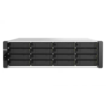 QNAP ES1686dc R2 NAS stelažas (3U) Intel® Xeon® D D-2142IT 48 GB DDR4 0 TB QNAP QES juoda, pilka