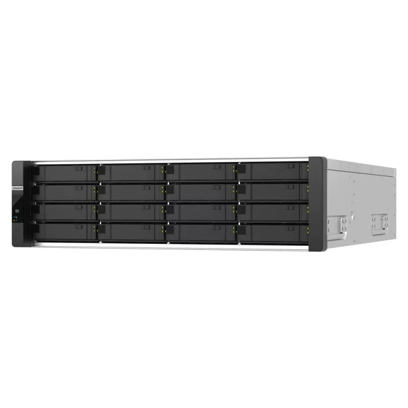 QNAP ES1686dc R2 NAS stelažas (3U) Intel® Xeon® D D-2142IT 48 GB DDR4 0 TB QNAP QES juoda, pilka