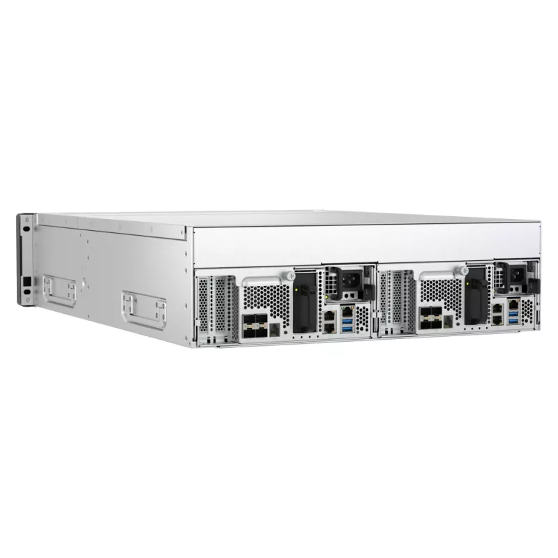 QNAP ES1686dc R2 NAS stelažas (3U) Intel® Xeon® D D-2142IT 48 GB DDR4 0 TB QNAP QES juoda, pilka