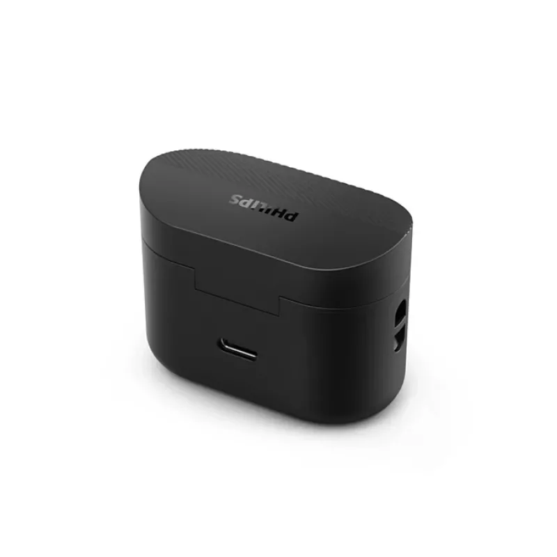 Philips 5000 serijos TAT5000BK/00 belaidžiai ausiniai į ausį su Bluetooth ir aktyviu triukšmo slopinimu, juodi