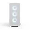 Fractal Design Pop 2 Air White TG RGB Midi Tower korpusas — ATX/Micro‑ATX/Mini‑ITX, grūdintas stiklas, 3x120 mm priekiniai RGB ventiliatoriai
