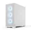 Fractal Design Pop 2 Air White TG RGB Midi Tower korpusas — ATX/Micro‑ATX/Mini‑ITX, grūdintas stiklas, 3x120 mm priekiniai RGB ventiliatoriai