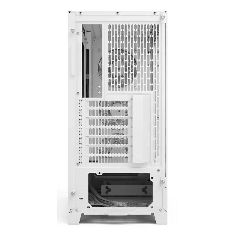 Fractal Design Pop 2 Air White TG RGB Midi Tower korpusas — ATX/Micro‑ATX/Mini‑ITX, grūdintas stiklas, 3x120 mm priekiniai RGB ventiliatoriai