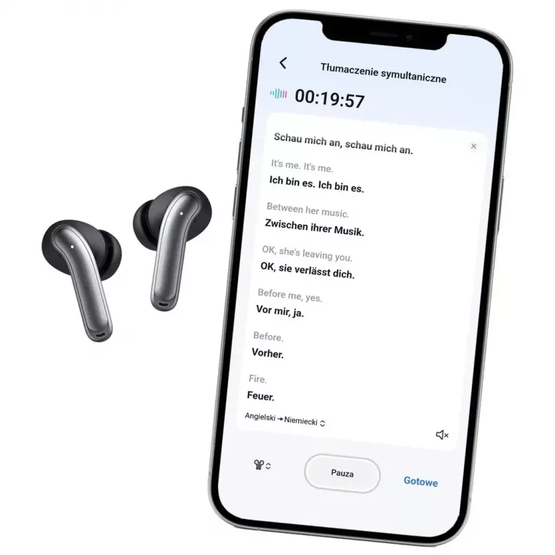 Belaidės ausinės Audiocore AC591 PRO – hibridinis ANC, ENC, 6 mikrofonų, USB‑C įkrovimas, iki 9h veikimo, suderinamos su Tuya, juodos