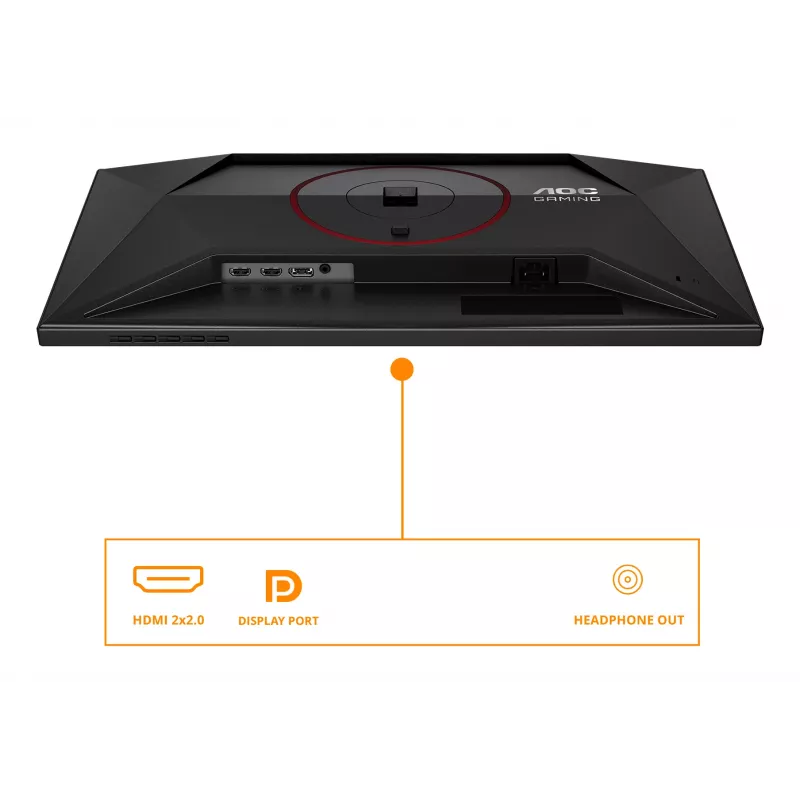 AOC G4 24G4ZR monitorius 60.5 cm (23.8 col.) 1920 x 1080 pikselių Full HD LED juodas, raudonas