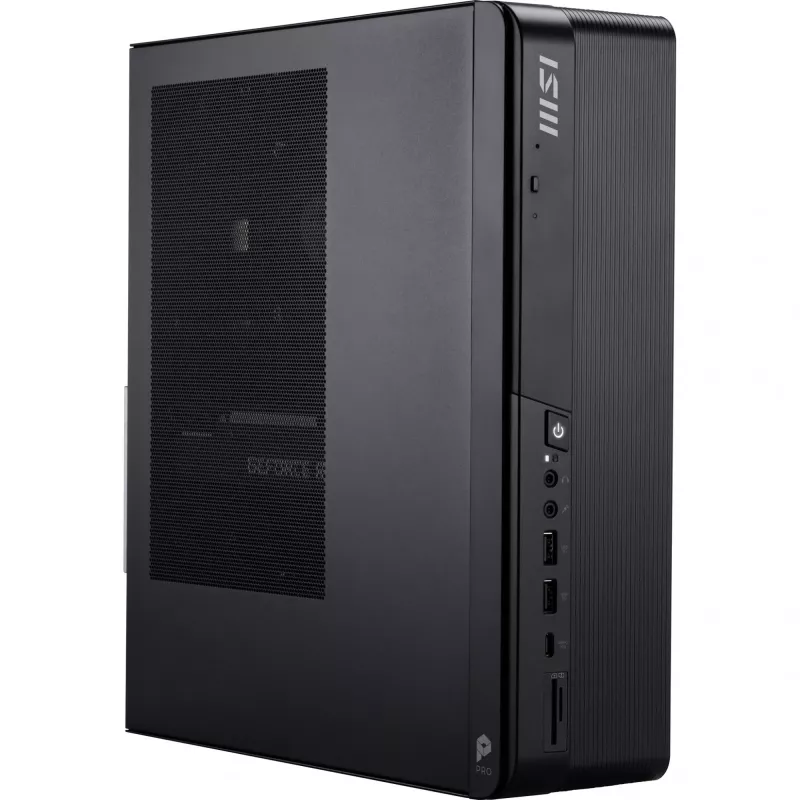 Stalinis kompiuteris MSI PRO DP80 AI A2G-083XEU — Core Ultra 5 225, 16 GB RAM, 512 GB SSD, Intel UHD, AX211 Wi‑Fi 6E, be OS, juodas