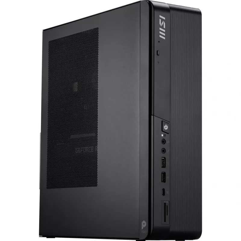Stalinis kompiuteris MSI PRO DP80 AI A2G-083XEU — Core Ultra 5 225, 16 GB RAM, 512 GB SSD, Intel UHD, AX211 Wi‑Fi 6E, be OS, juodas