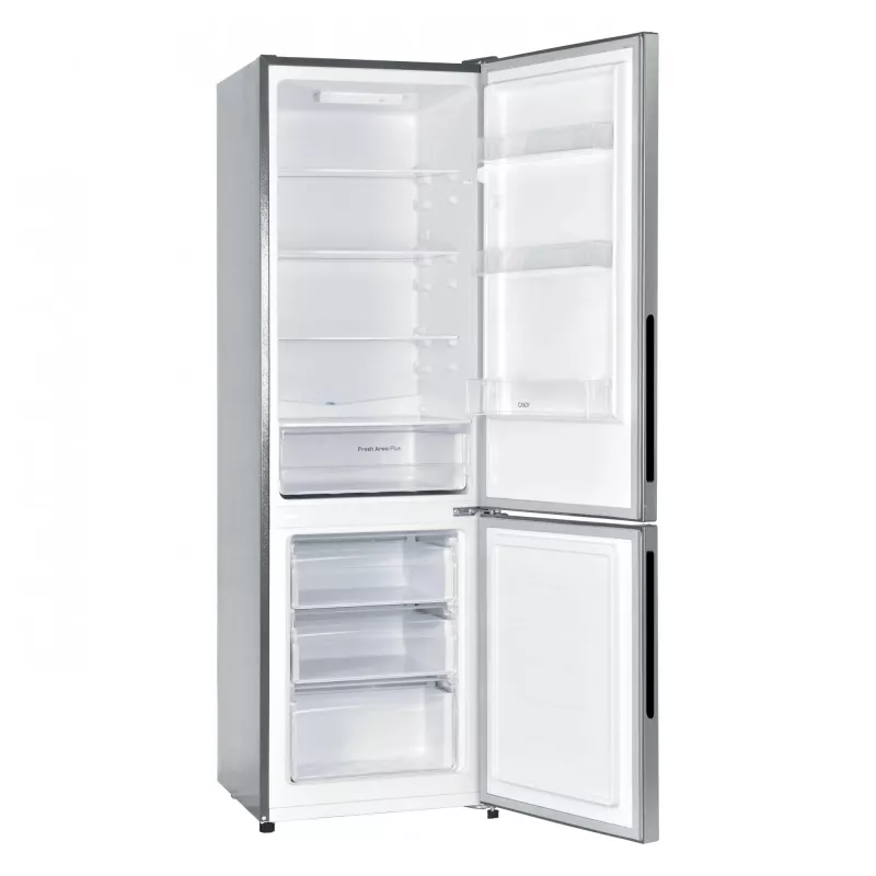 Candy City Combi CCG3L517ES laisvai pastatomas šaldytuvas, 262 L, sidabrinės spalvos