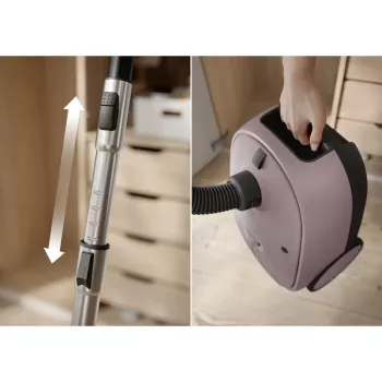 Cikloninis dulkių siurblys Electrolux EB61CWPTD – 850 W, 3,5 L dulkių maišas, sausas valymas, rožinė