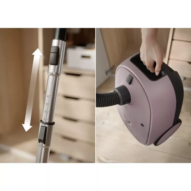 Cikloninis dulkių siurblys Electrolux EB61CWPTD – 850 W, 3,5 L dulkių maišas, sausas valymas, rožinė