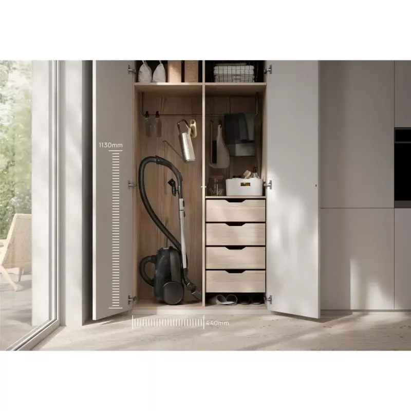 Cikloninis dulkių siurblys Electrolux EB61CWPTD – 850 W, 3,5 L dulkių maišas, sausas valymas, rožinė