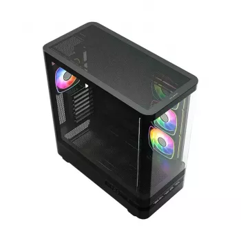 Korpusas MODECOM VOLCANO AQ200 ARGB MIDI juodas
