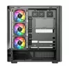 Korpusas MODECOM VOLCANO AQ200 ARGB MIDI juodas